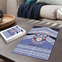 Personalised Tonga Apifoou College Puzzle Polynesian Ngatu Tribal LT9 - Polynesian Pride