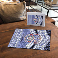 Personalised Tonga Apifoou College Puzzle Polynesian Ngatu Tribal LT9 - Polynesian Pride