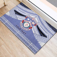 Personalised Tonga Apifoou College Rubber Doormat Polynesian Ngatu Tribal LT9 - Polynesian Pride