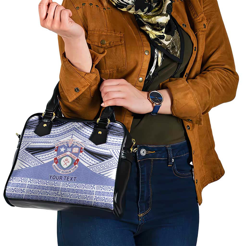 Personalised Tonga Apifoou College Shoulder Handbag Polynesian Ngatu Tribal LT9 - Polynesian Pride