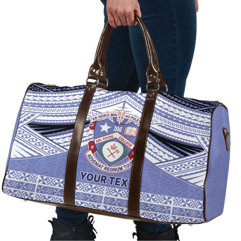 Personalised Tonga Apifoou College Travel Bag Polynesian Ngatu Tribal LT9 - Polynesian Pride