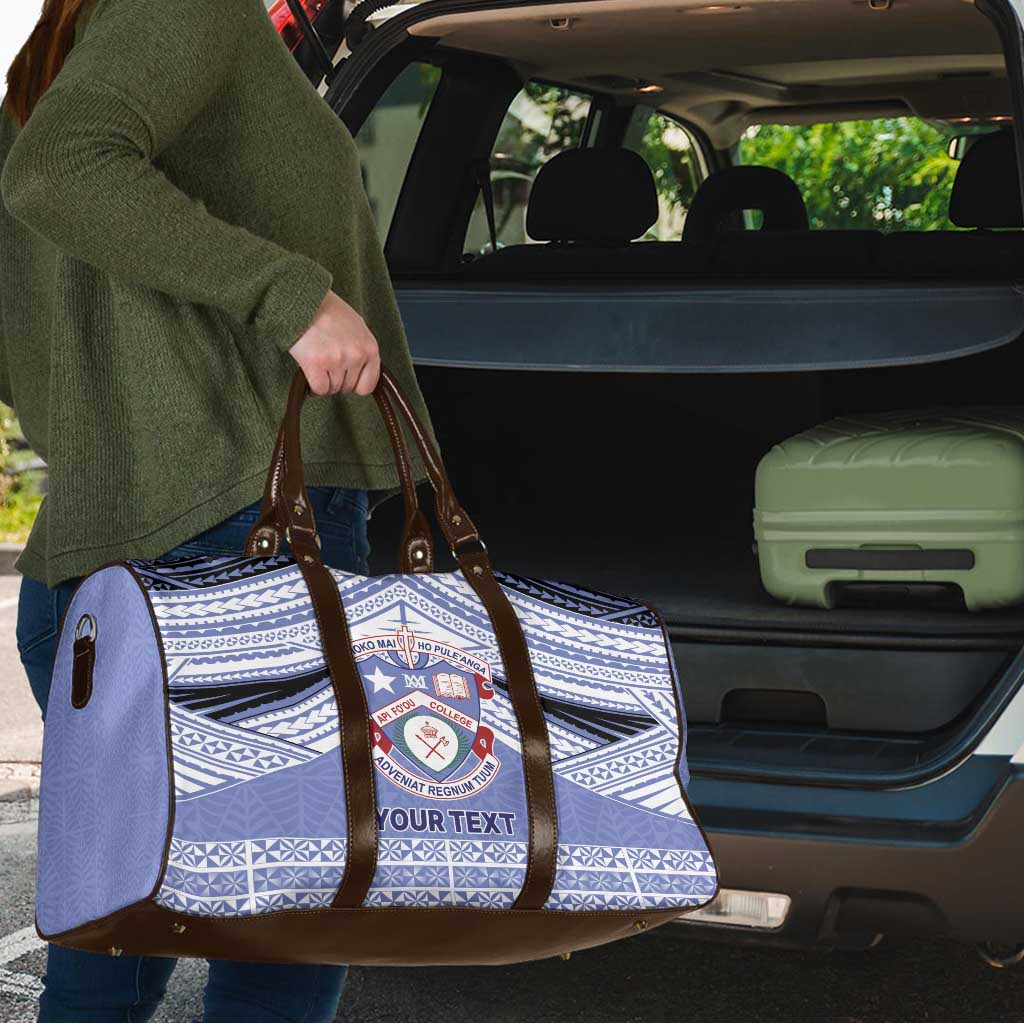 Personalised Tonga Apifoou College Travel Bag Polynesian Ngatu Tribal LT9 - Polynesian Pride