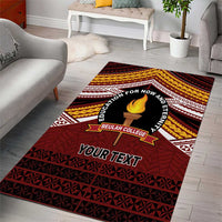 Personalised Tonga Beulah College Area Rug Polynesian Ngatu Tribal LT9 - Polynesian Pride