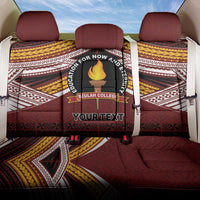 Personalised Tonga Beulah College Back Car Seat Cover Polynesian Ngatu Tribal LT9 One Size Red - Polynesian Pride
