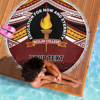 Personalised Tonga Beulah College Beach Blanket Polynesian Ngatu Tribal LT9 - Polynesian Pride