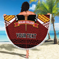 Personalised Tonga Beulah College Beach Blanket Polynesian Ngatu Tribal LT9 - Polynesian Pride