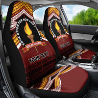 Personalised Tonga Beulah College Car Seat Cover Polynesian Ngatu Tribal LT9 - Polynesian Pride
