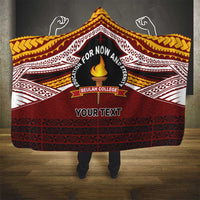 Personalised Tonga Beulah College Hooded Blanket Polynesian Ngatu Tribal LT9 - Polynesian Pride