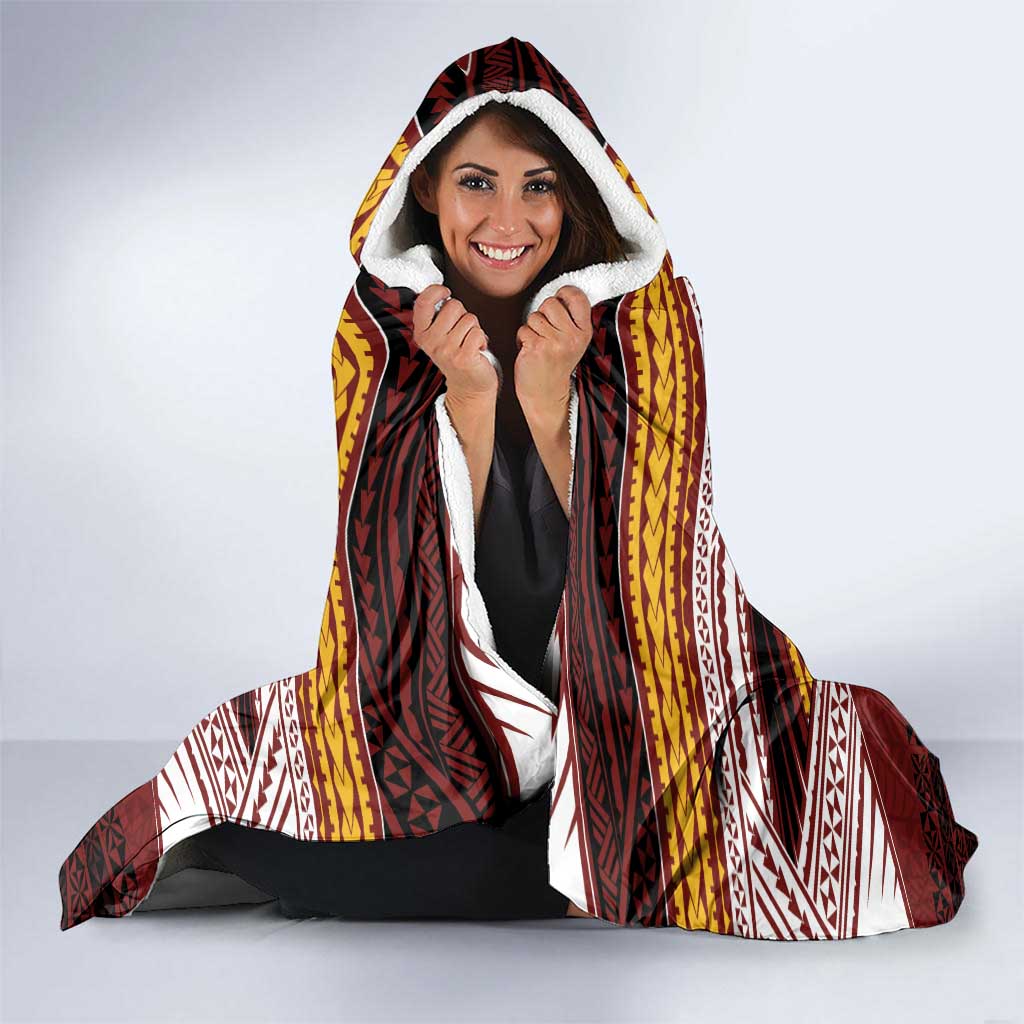 Personalised Tonga Beulah College Hooded Blanket Polynesian Ngatu Tribal LT9 - Polynesian Pride
