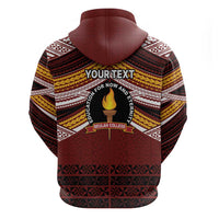 Personalised Tonga Beulah College Hoodie Polynesian Ngatu Tribal LT9 - Polynesian Pride