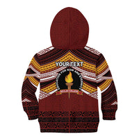 Personalised Tonga Beulah College Kid Hoodie Polynesian Ngatu Tribal LT9 - Polynesian Pride