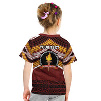 Personalised Tonga Beulah College Kid T Shirt Polynesian Ngatu Tribal LT9 - Polynesian Pride