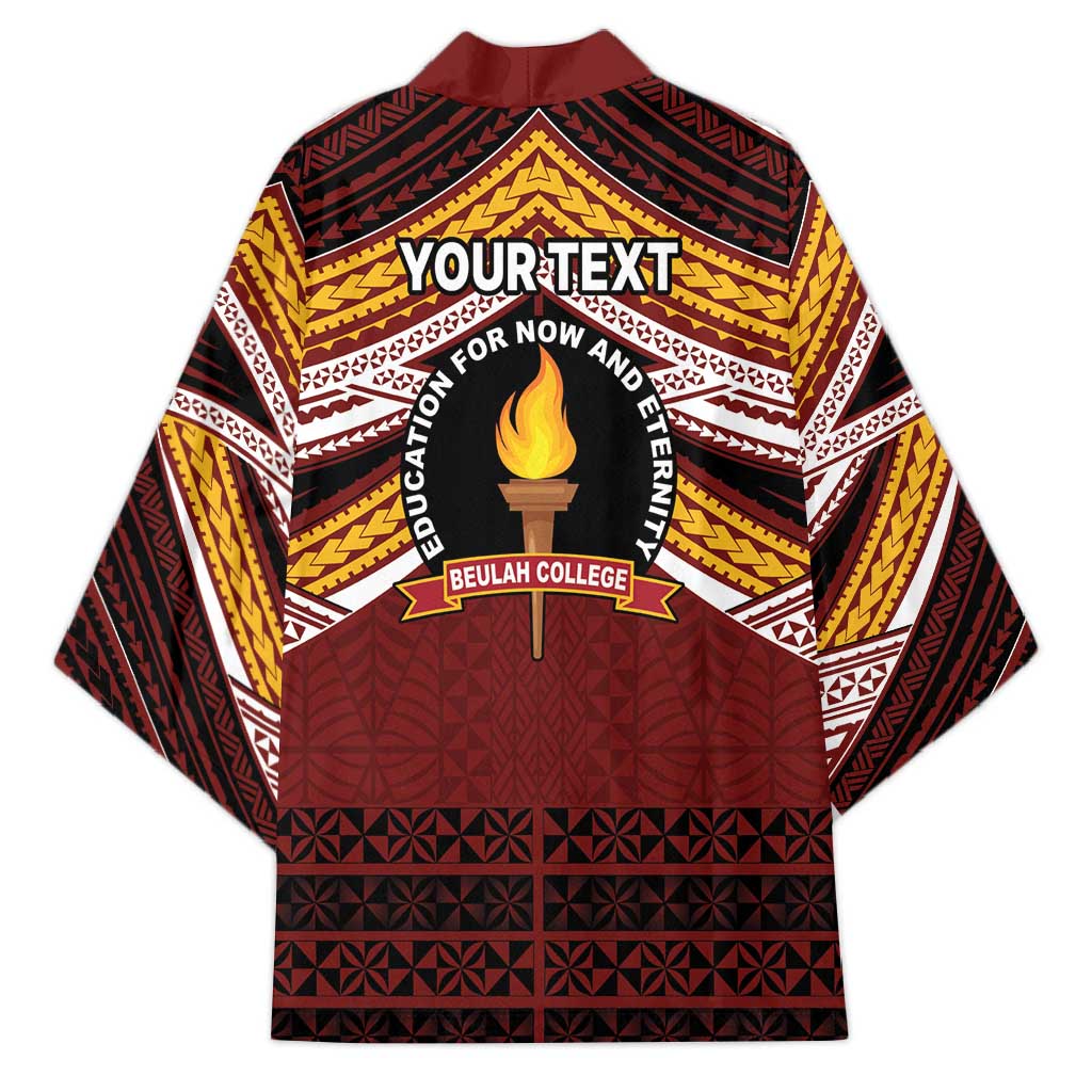 Personalised Tonga Beulah College Kimono Polynesian Ngatu Tribal LT9 - Polynesian Pride