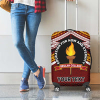 Personalised Tonga Beulah College Luggage Cover Polynesian Ngatu Tribal LT9 - Polynesian Pride