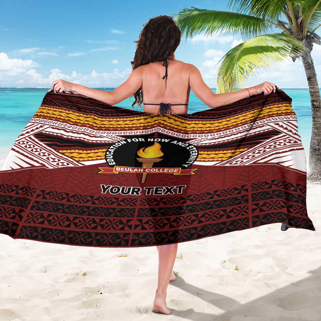 Personalised Tonga Beulah College Sarong Polynesian Ngatu Tribal LT9 - Polynesian Pride