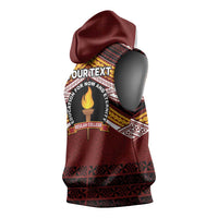 Personalised Tonga Beulah College Sleeveless Hoodie Polynesian Ngatu Tribal LT9 - Polynesian Pride