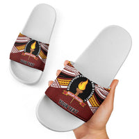Personalised Tonga Beulah College Slide Sandals Polynesian Ngatu Tribal LT9 - Polynesian Pride