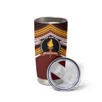 Personalised Tonga Beulah College Tumbler Cup Polynesian Ngatu Tribal LT9 - Polynesian Pride