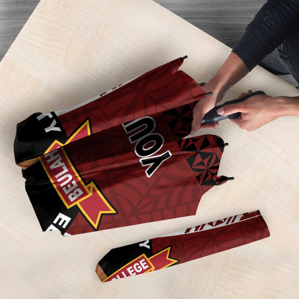 Personalised Tonga Beulah College Umbrella Polynesian Ngatu Tribal LT9 - Polynesian Pride