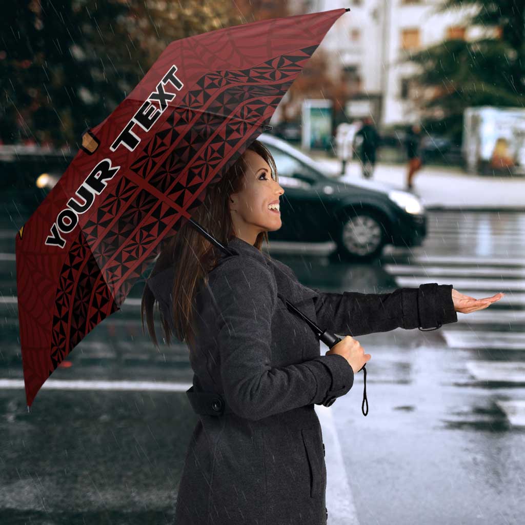 Personalised Tonga Beulah College Umbrella Polynesian Ngatu Tribal LT9 - Polynesian Pride