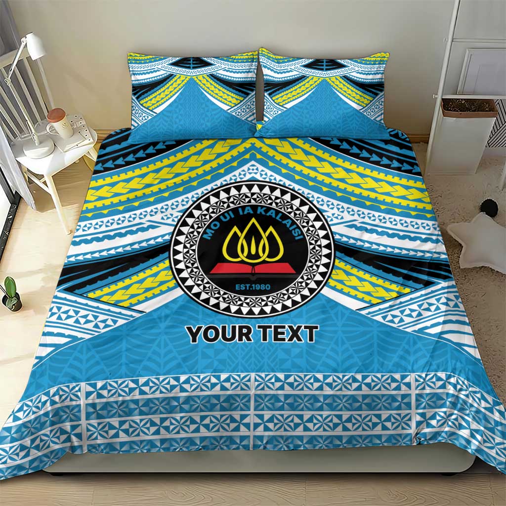 Personalised Tonga Lavengamalie College Bedding Set Polynesian Ngatu Tribal LT9 - Polynesian Pride