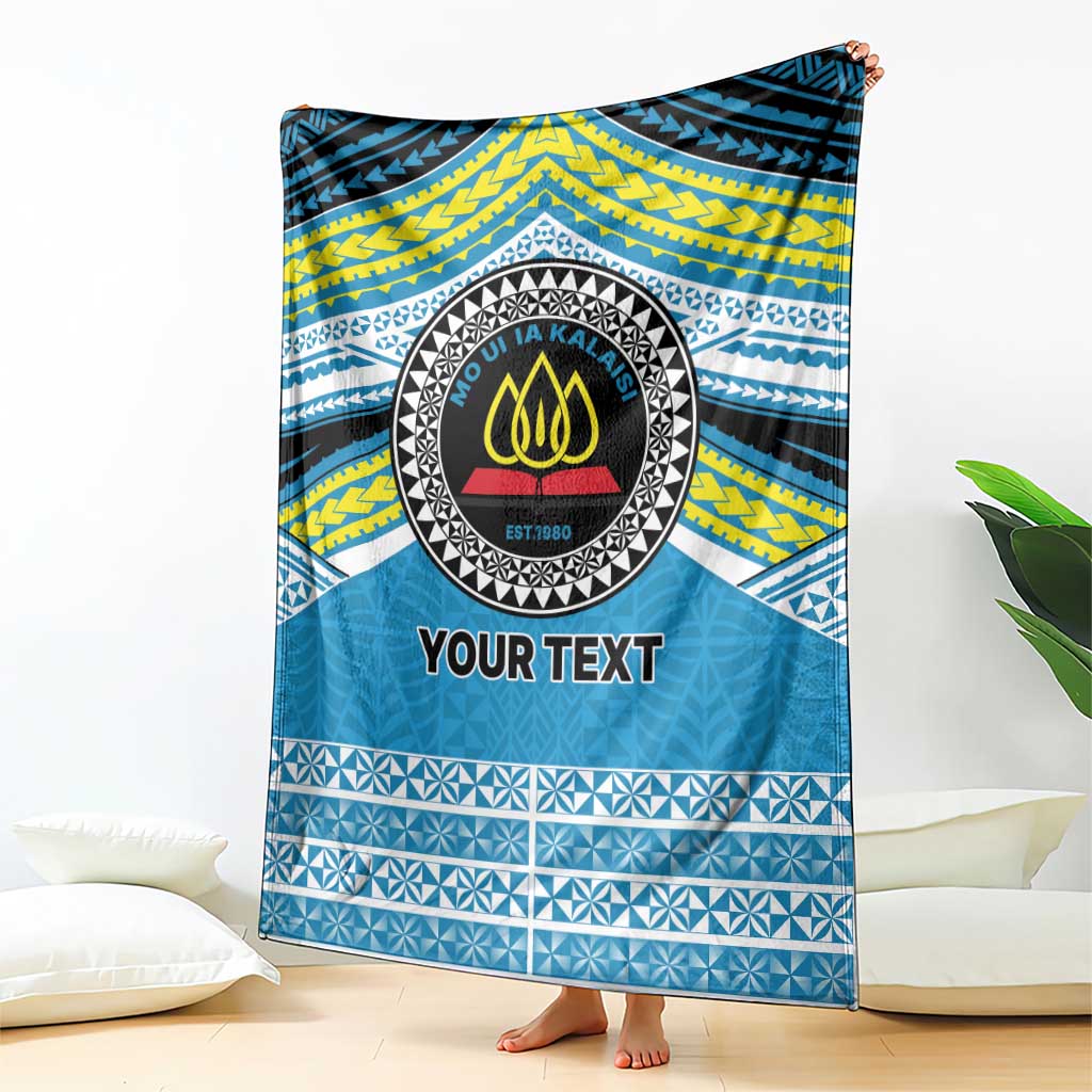 Personalised Tonga Lavengamalie College Blanket Polynesian Ngatu Tribal LT9 - Polynesian Pride