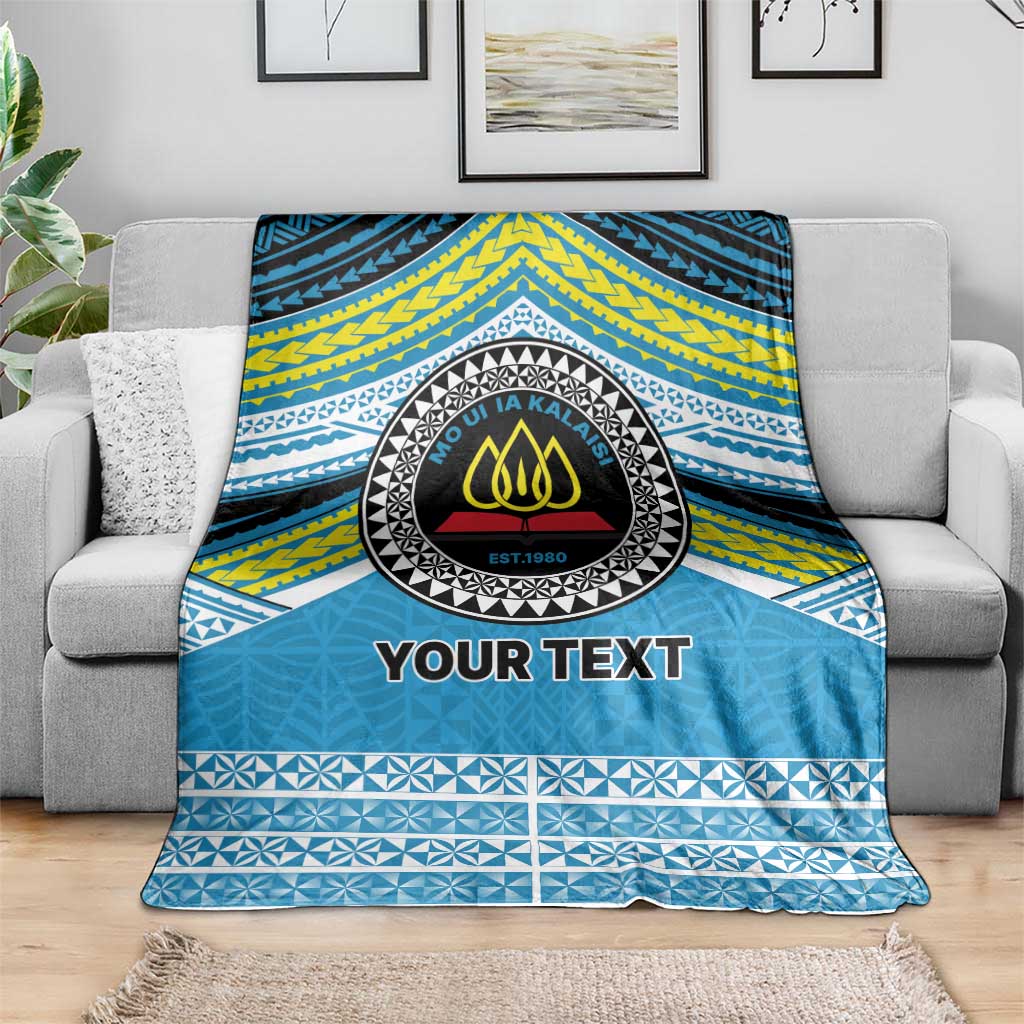 Personalised Tonga Lavengamalie College Blanket Polynesian Ngatu Tribal LT9 - Polynesian Pride
