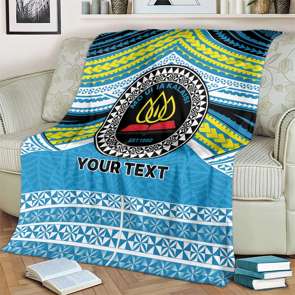 Personalised Tonga Lavengamalie College Blanket Polynesian Ngatu Tribal LT9 - Polynesian Pride