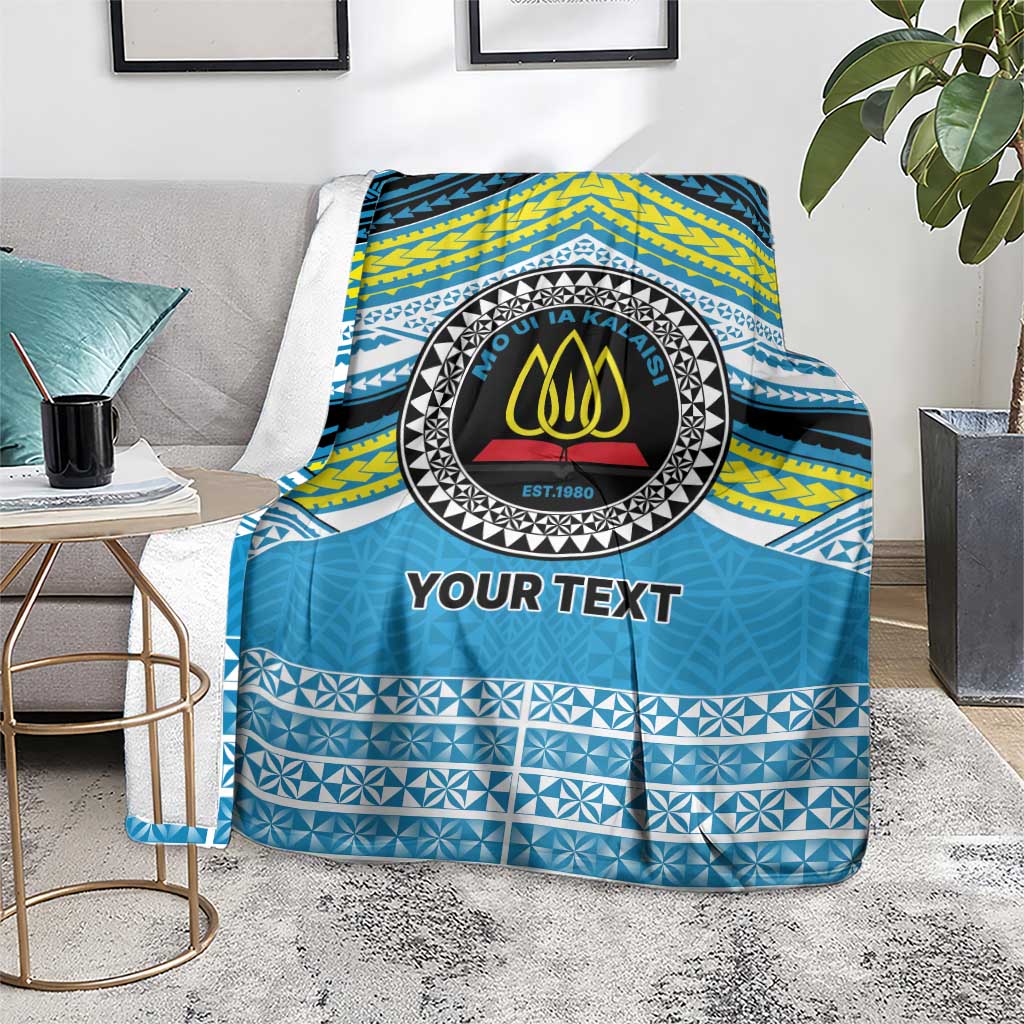Personalised Tonga Lavengamalie College Blanket Polynesian Ngatu Tribal LT9 - Polynesian Pride