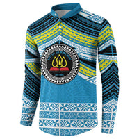Personalised Tonga Lavengamalie College Button Sweatshirt Polynesian Ngatu Tribal LT9 - Polynesian Pride