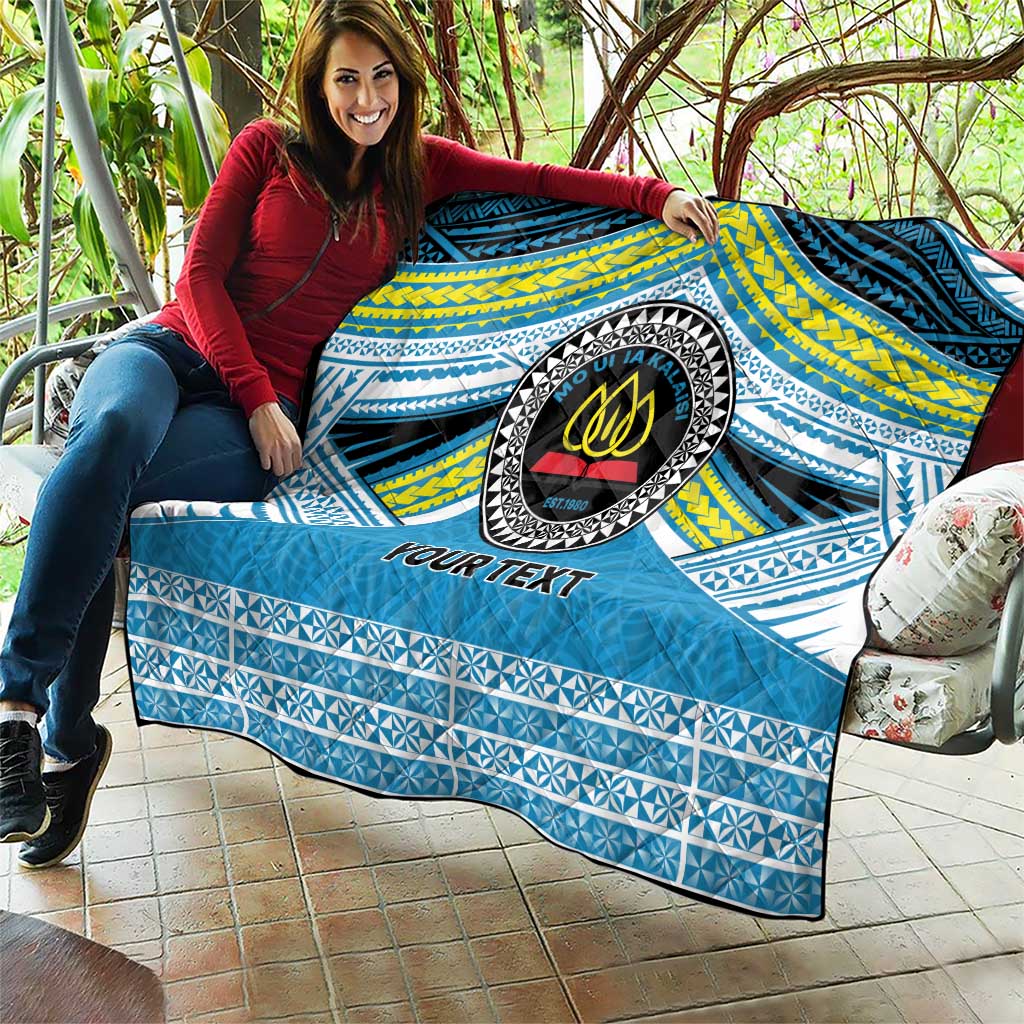Personalised Tonga Lavengamalie College Quilt Polynesian Ngatu Tribal LT9 - Polynesian Pride