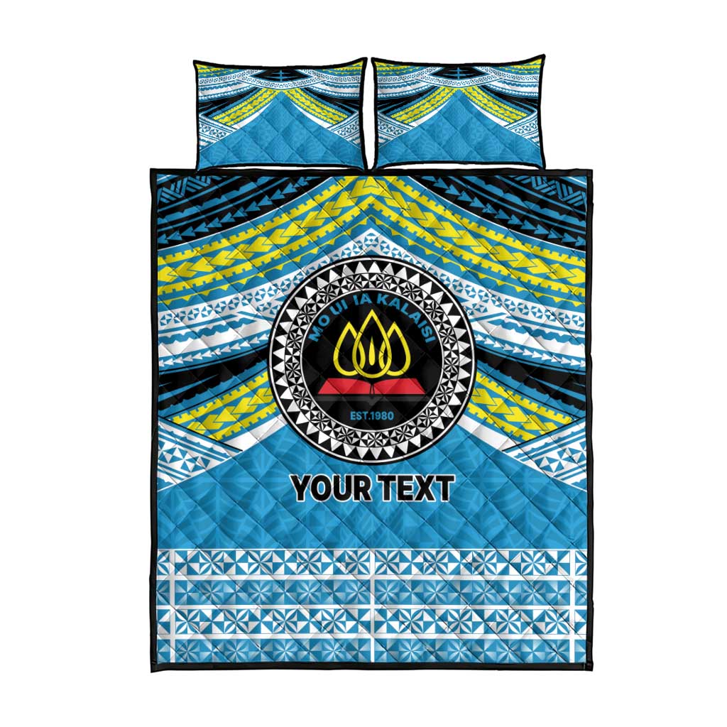 Personalised Tonga Lavengamalie College Quilt Bed Set Polynesian Ngatu Tribal LT9 - Polynesian Pride
