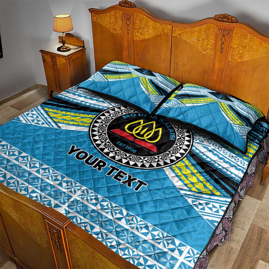 Personalised Tonga Lavengamalie College Quilt Bed Set Polynesian Ngatu Tribal LT9 - Polynesian Pride