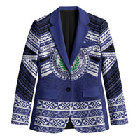 Personalised Tonga Sia'atoutai Theological College Blazer Polynesian Ngatu Tribal LT9 Unisex Blue - Polynesian Pride