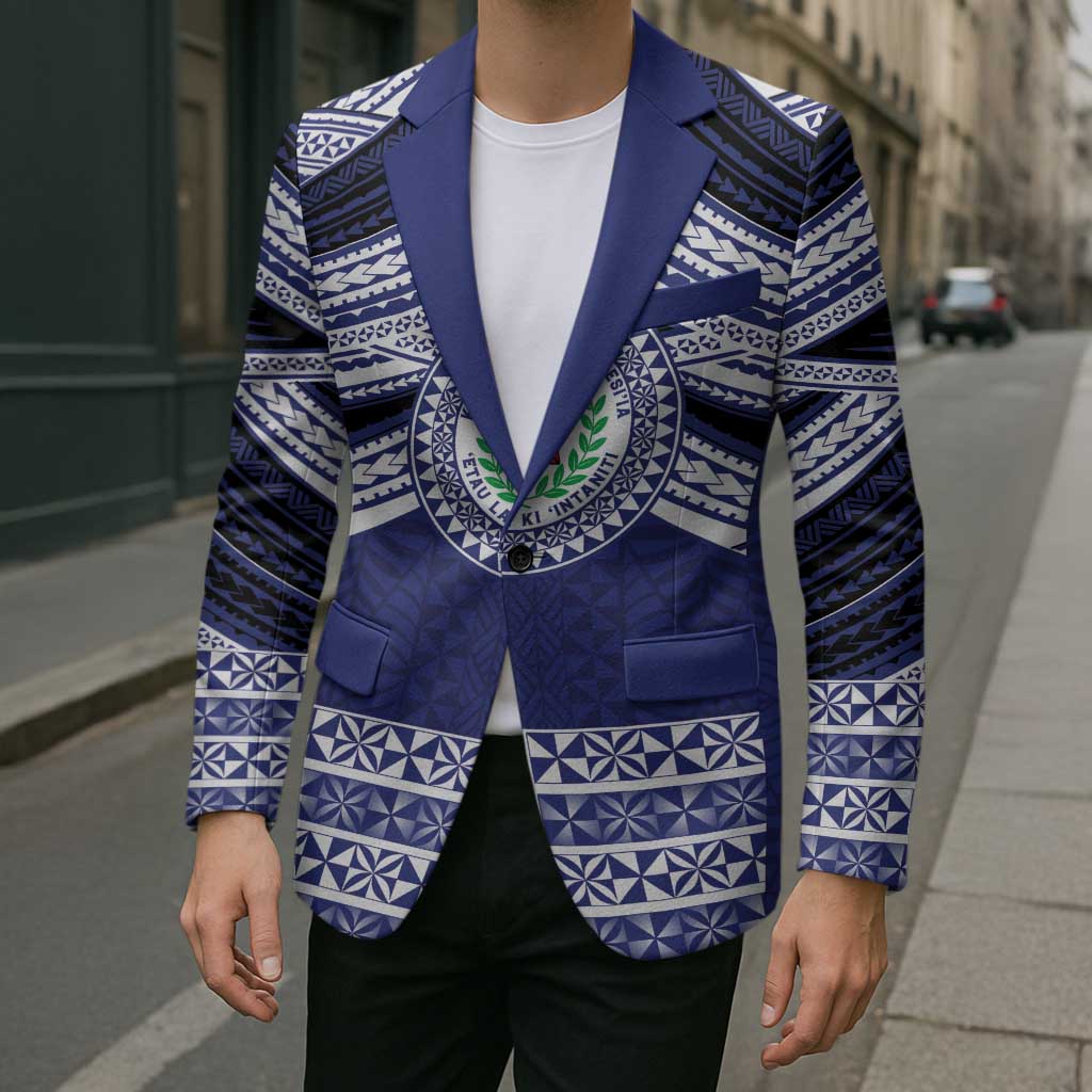 Personalised Tonga Sia'atoutai Theological College Blazer Polynesian Ngatu Tribal LT9 - Polynesian Pride