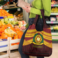 Personalised Tonga Vava'u High School Grocery Bag Polynesian Ngatu Tribal LT9 - Polynesian Pride