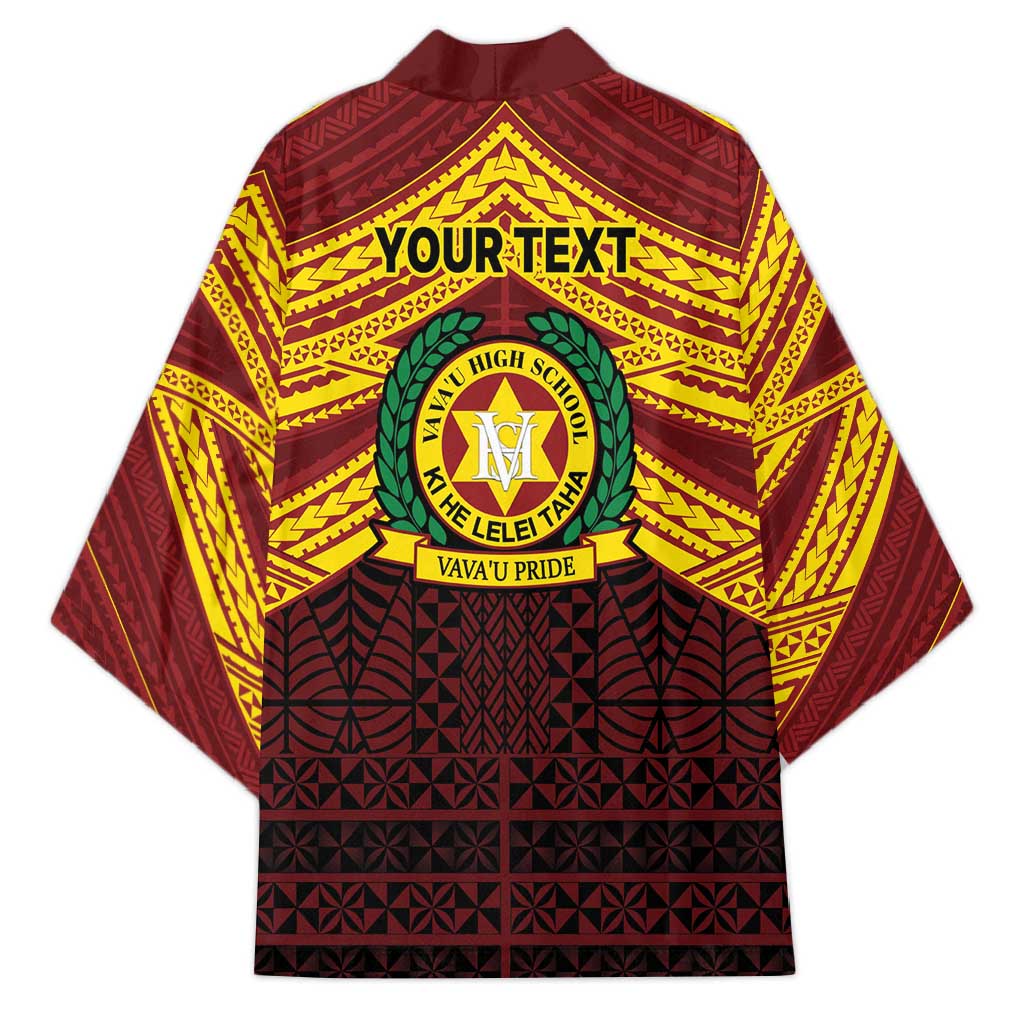 Personalised Tonga Vava'u High School Kimono Polynesian Ngatu Tribal LT9 - Polynesian Pride