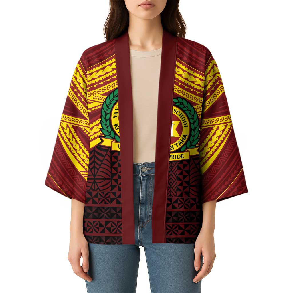 Personalised Tonga Vava'u High School Kimono Polynesian Ngatu Tribal LT9 - Polynesian Pride