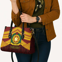 Personalised Tonga Vava'u High School Leather Bag Polynesian Ngatu Tribal LT9 - Polynesian Pride