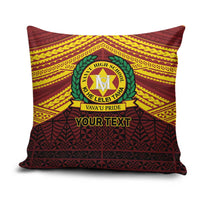 Personalised Tonga Vava'u High School Pillow Cover Polynesian Ngatu Tribal LT9 Red - Polynesian Pride