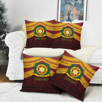 Personalised Tonga Vava'u High School Pillow Cover Polynesian Ngatu Tribal LT9 - Polynesian Pride