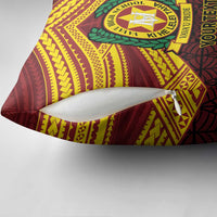 Personalised Tonga Vava'u High School Pillow Cover Polynesian Ngatu Tribal LT9 - Polynesian Pride