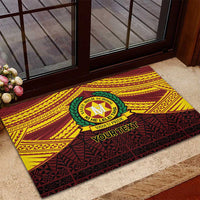Personalised Tonga Vava'u High School Rubber Doormat Polynesian Ngatu Tribal LT9 - Polynesian Pride
