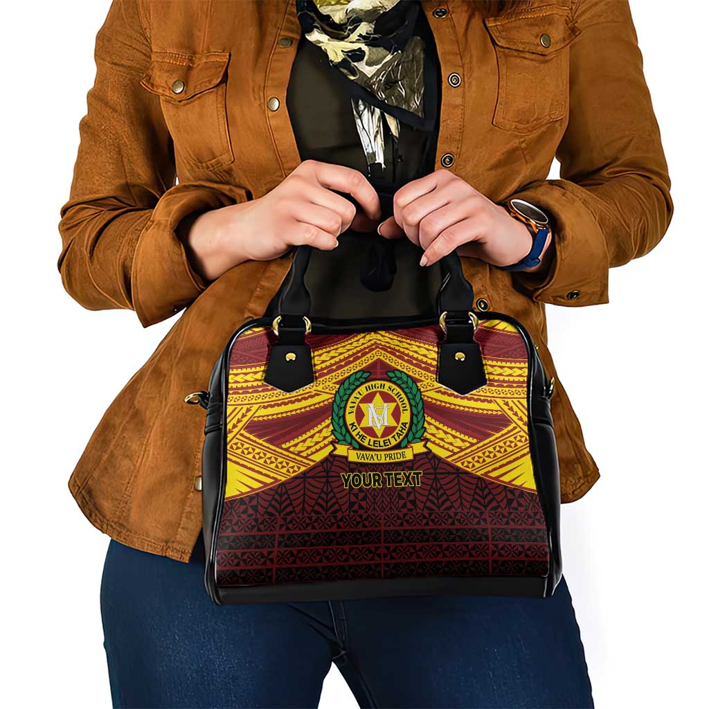 Personalised Tonga Vava'u High School Shoulder Handbag Polynesian Ngatu Tribal LT9 - Polynesian Pride