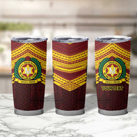 Personalised Tonga Vava'u High School Tumbler Cup Polynesian Ngatu Tribal LT9 - Polynesian Pride