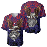 American Samoa Brave Eagle Personalized Baseball Jersey National Flag Color LT9 - Polynesian Pride