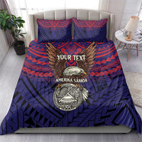 American Samoa Brave Eagle Personalized Bedding Set National Flag Color LT9 - Polynesian Pride