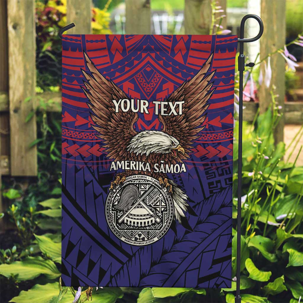 American Samoa Brave Eagle Personalized Garden Flag National Flag Color LT9 Garden Flag Blue - Polynesian Pride