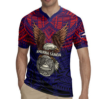 American Samoa Brave Eagle Personalized Rugby Jersey National Flag Color LT9 - Polynesian Pride