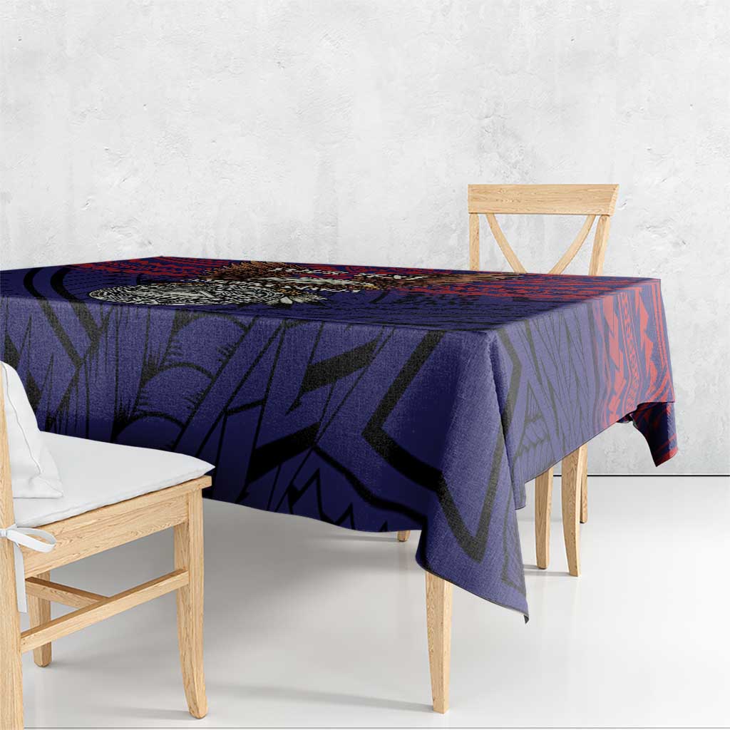 American Samoa Brave Eagle Personalized Tablecloth National Flag Color LT9 - Polynesian Pride